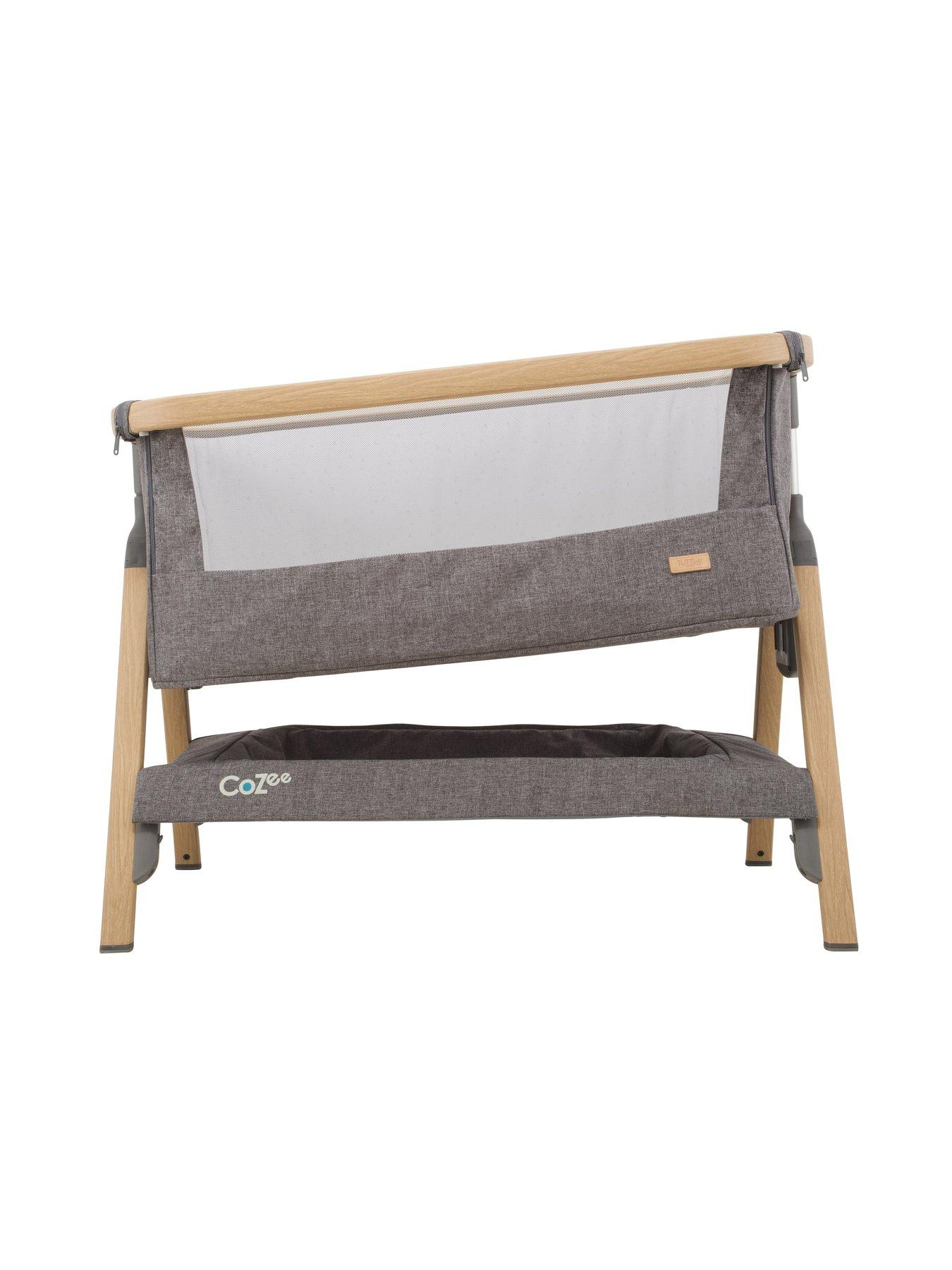 Image 4 of 8 of Tutti Bambini CoZee Bedside Crib - Oak and Charcoal