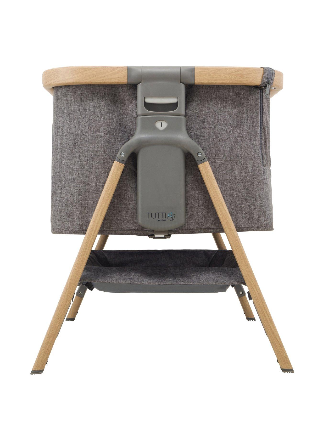 Image 5 of 8 of Tutti Bambini CoZee Bedside Crib - Oak and Charcoal