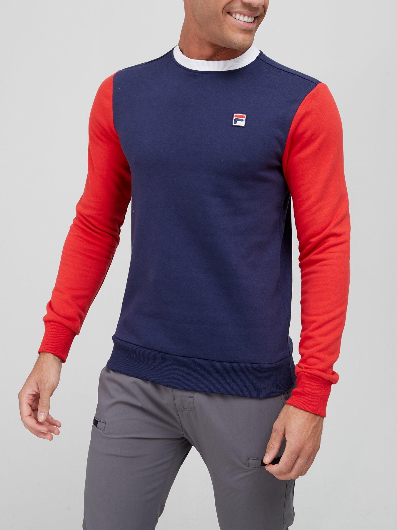 fila jumper red white and blue