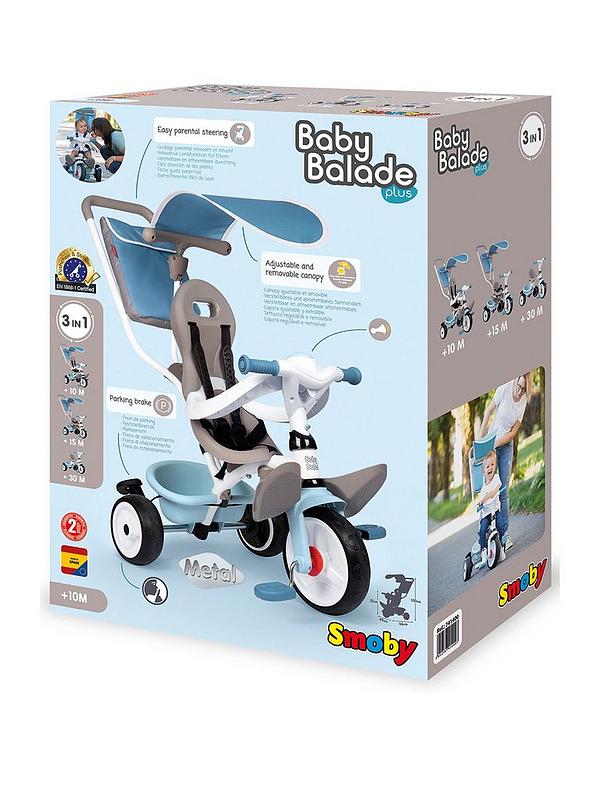 Image 2 of 6 of Smoby Baby Balade Tricycle Blue