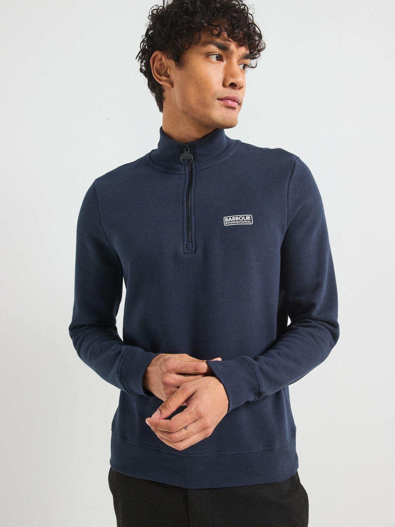 Barbour International International Essential Logo 1 4 Zip Sweat