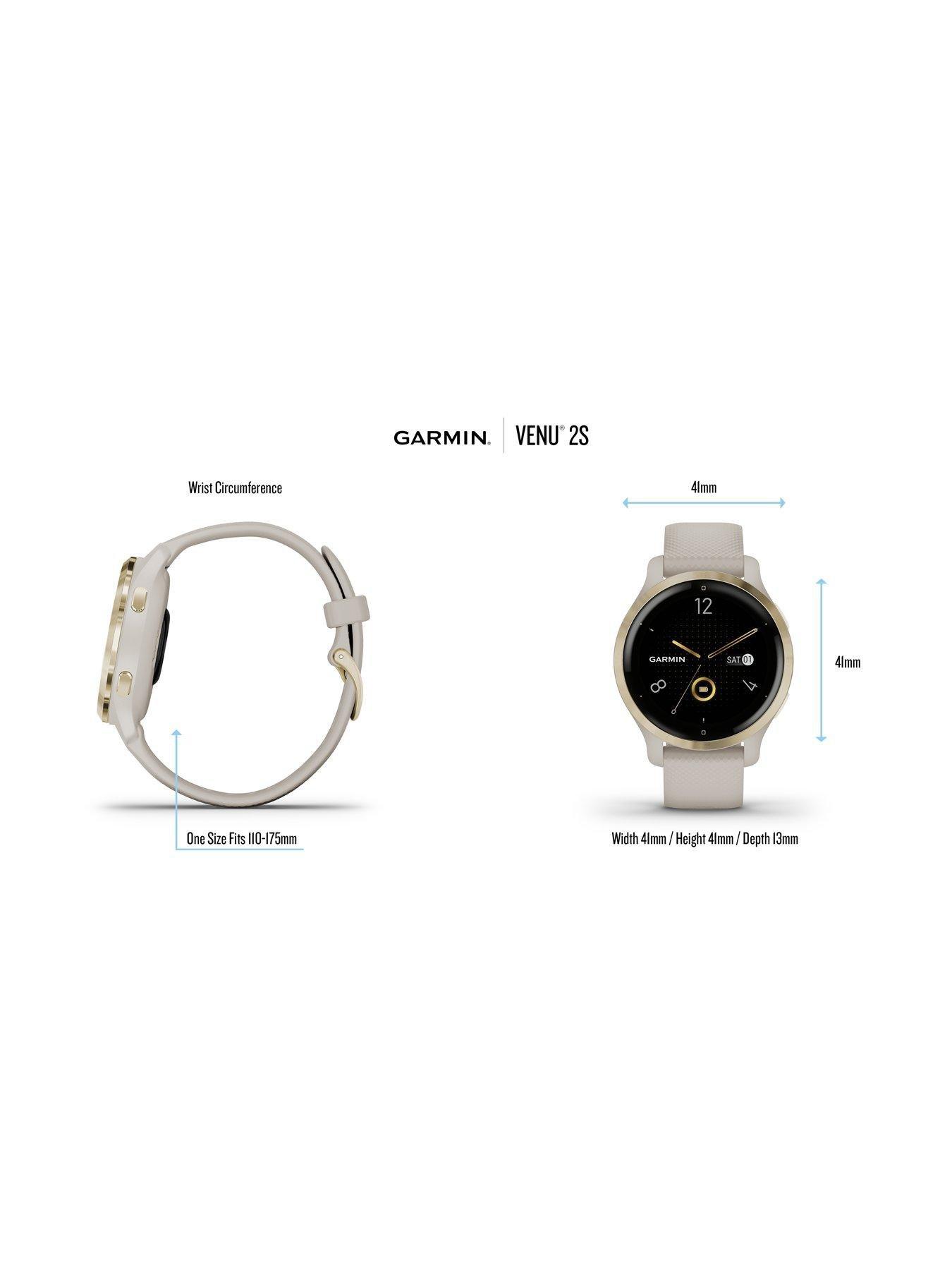 Garmin Venu 2S, GPS, Wi-Fi, Rose Gold White, WW Very