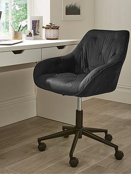 Product photograph of Very Home Harley Office Chair - Black from very.co.uk