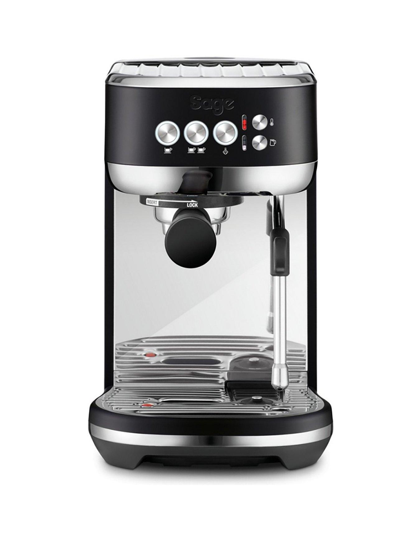 Product photograph of Sage Bambino Plus Espresso Machine - Black Truffle from very.co.uk