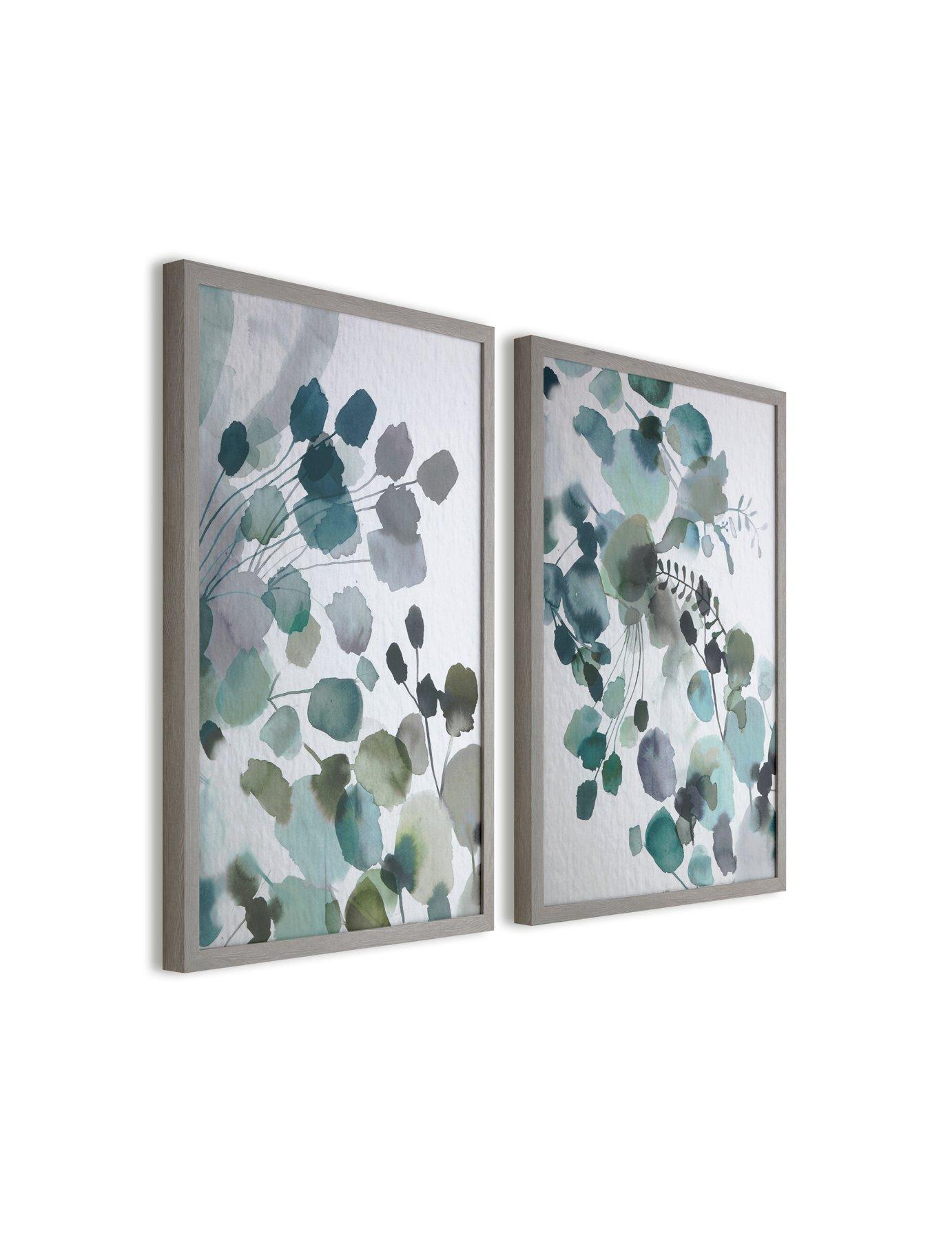 Art For The Home Set Of 2 Sage Springs Framed Canvas | very.co.uk