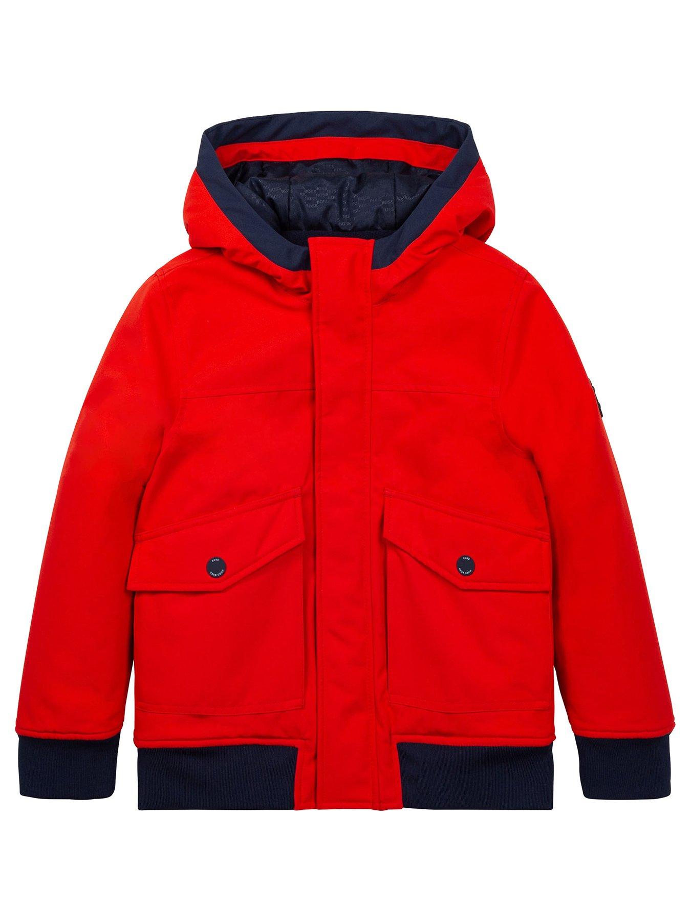 Boys Clothes Boys Hooded Parka - Red