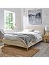  image of dale-boucle-fabricnbspbed-frame-with-mattress-offer-buy-and-save