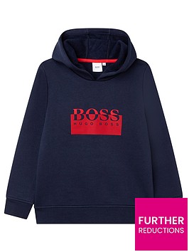 boss-boys-logo-hoodie-navy