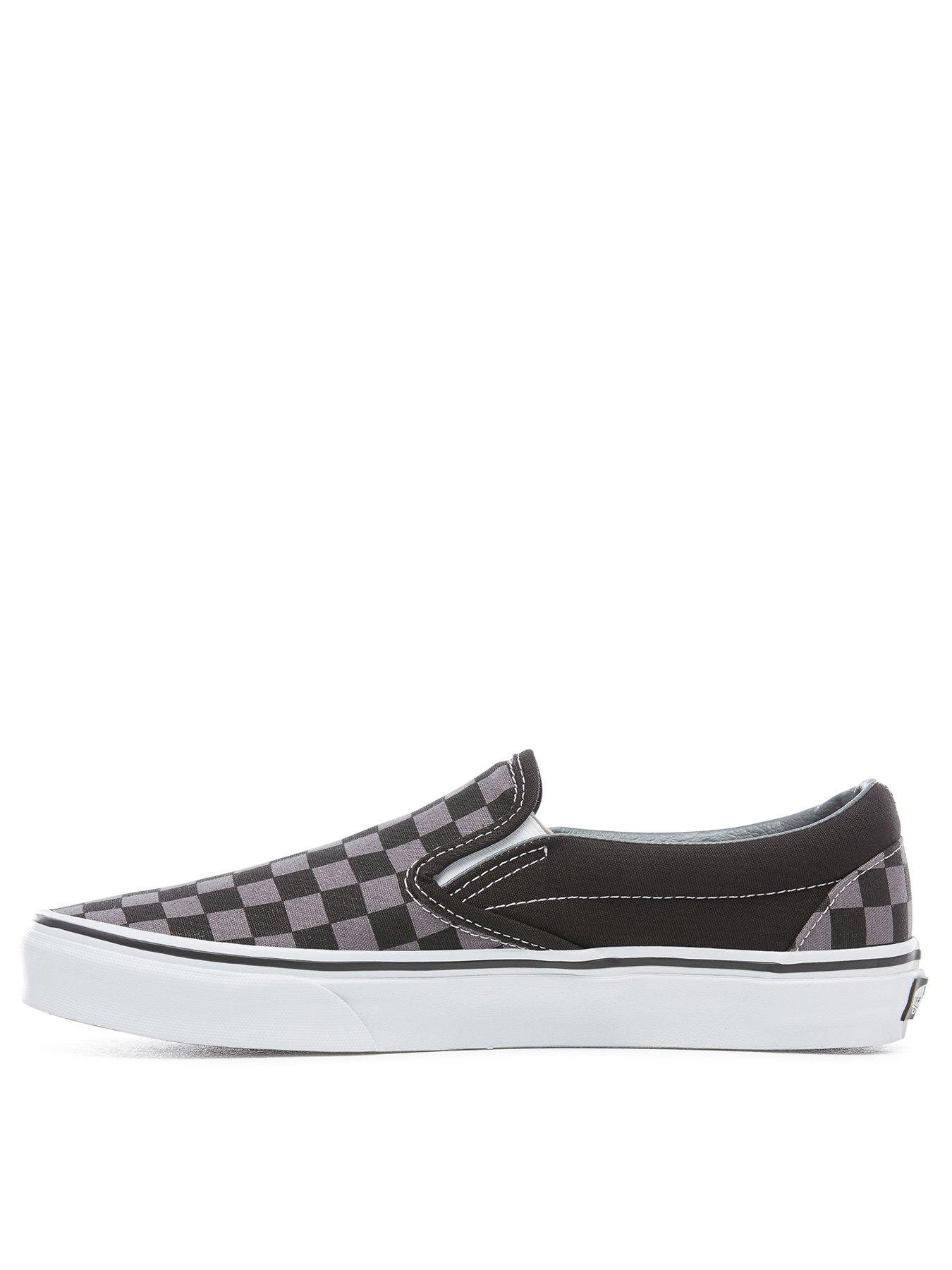 Black & grey classic checkerboard clearance trainers