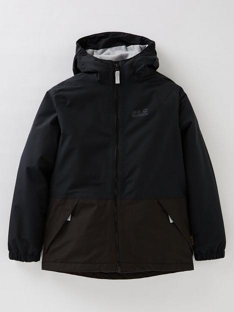 jack-wolfskin-kids-snowy-days-waterproof-insulated-jacket-black