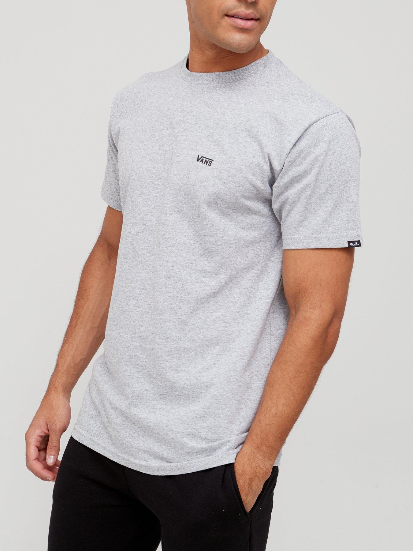 undefined Men's Left Chest Logo T-Shirt - Grey