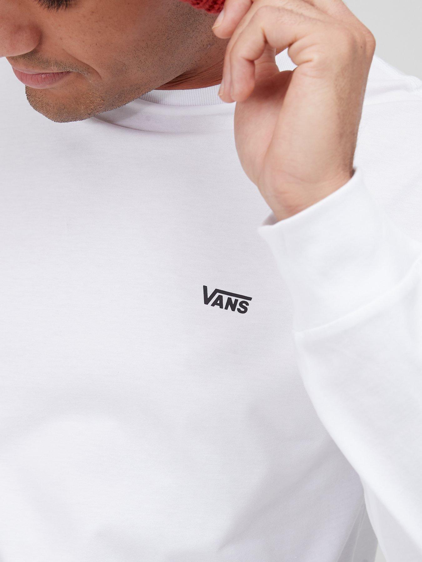 Image 4 of 4 of Vans Left Chest Hit Long Sleeve T-Shirt - White/Black