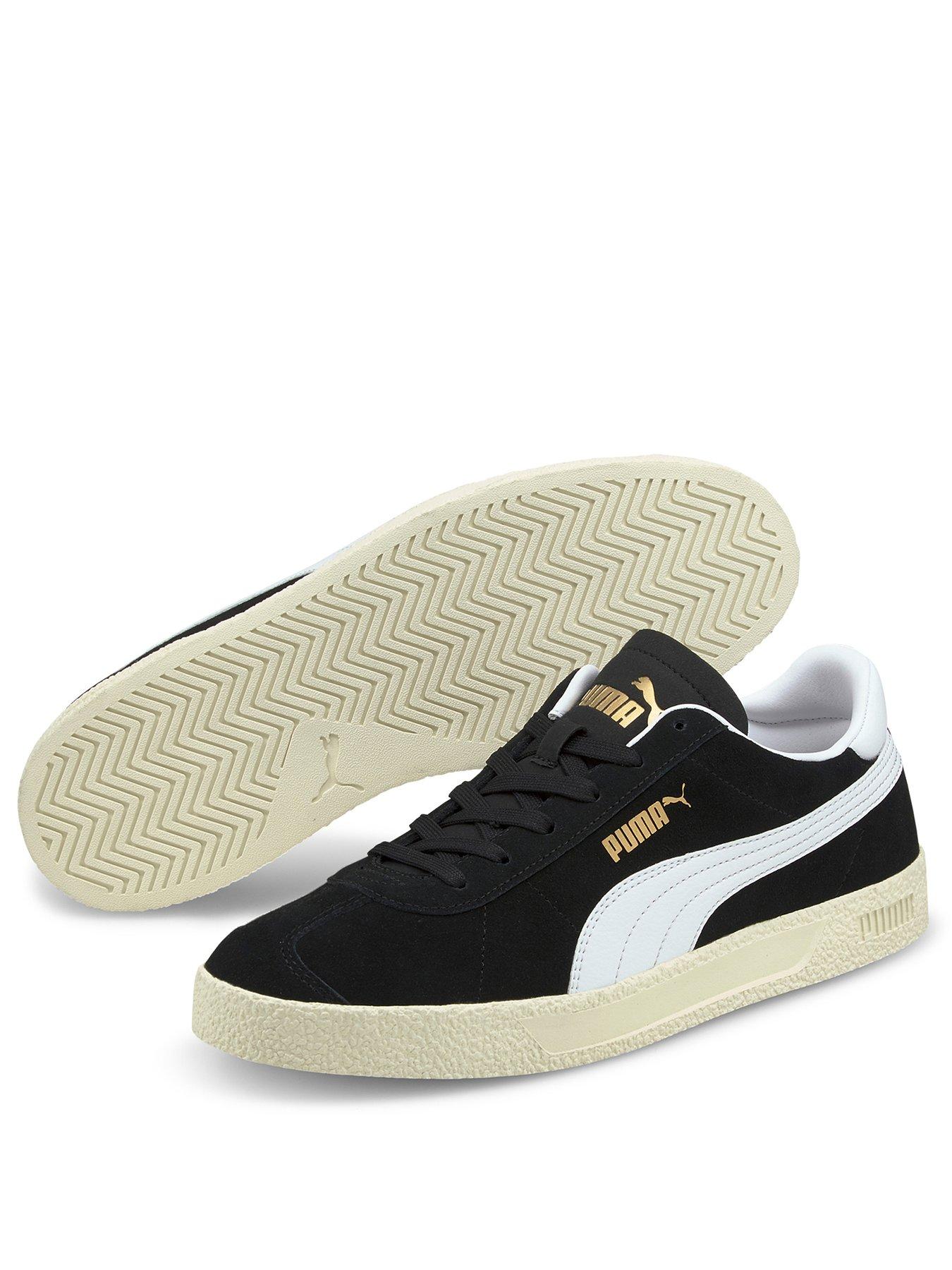 Mens Club Trainers Black White