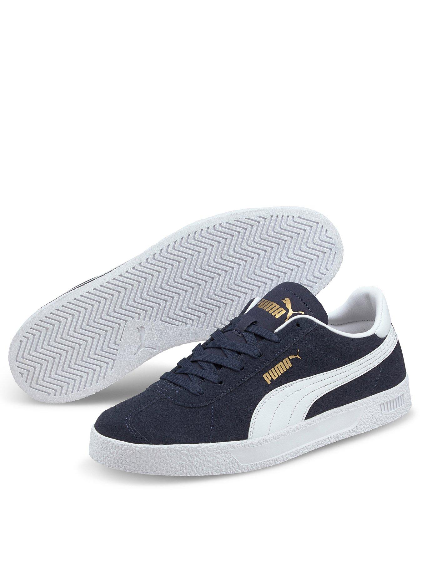 Mens grey hotsell puma suede trainers