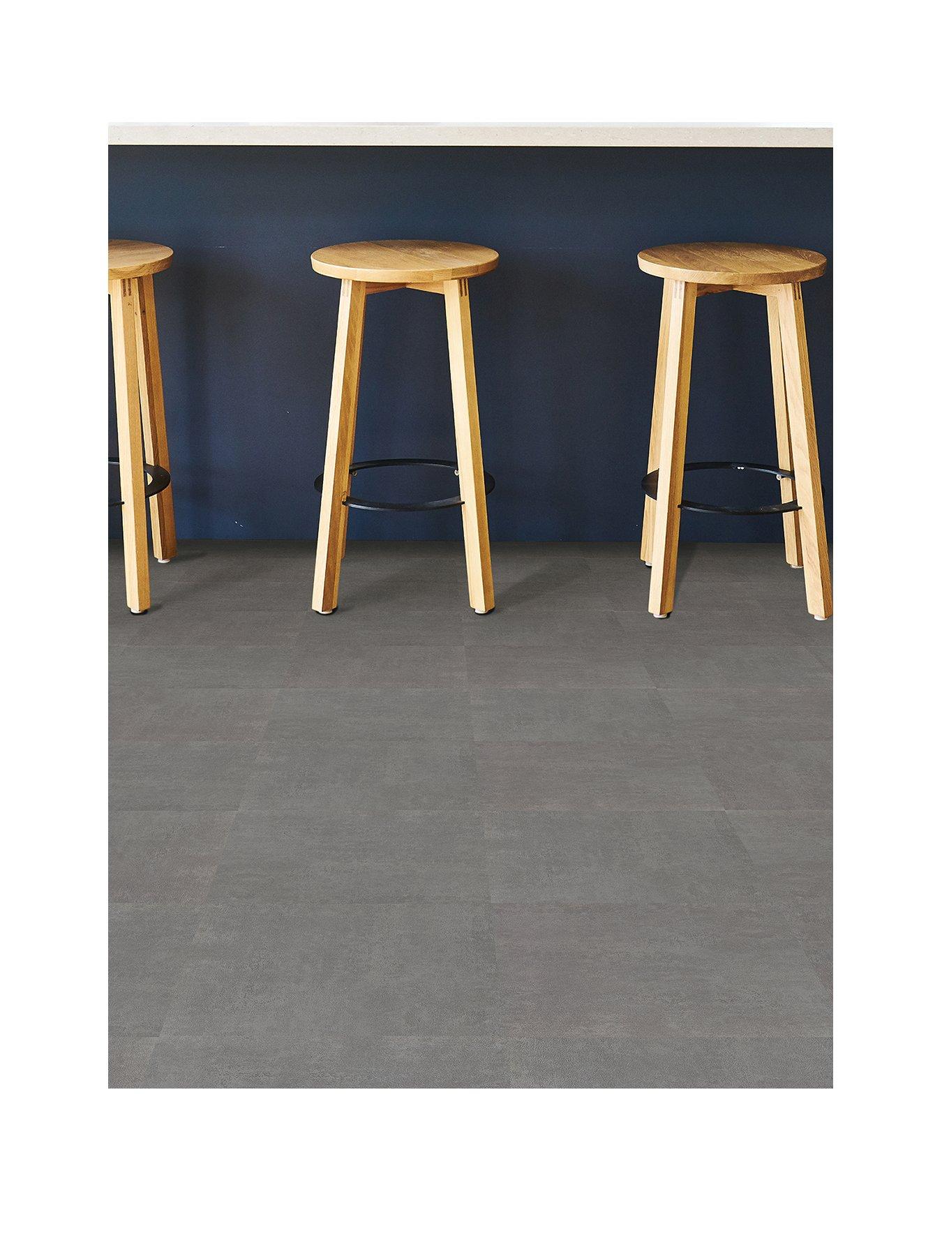 Product photograph of Floor Pops Pack Of 10 Tundra Peel Amp Stick Floor Tiles from very.co.uk
