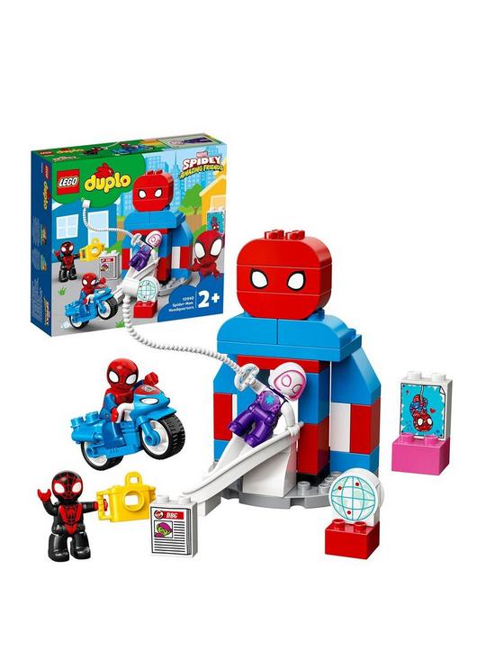 front image of lego-duplo-marvel-spider-man-headquarters-set-10940
