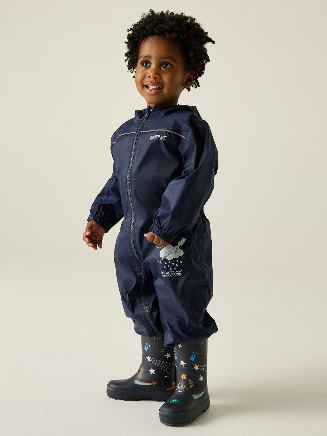 Regatta: Kids Puddle Iv Waterproof Oversuit - Navy