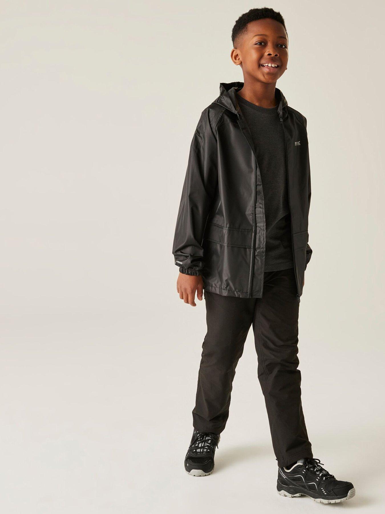 Image 5 of 7 of Regatta Kids Stormbreak Waterproof Jacket - Black