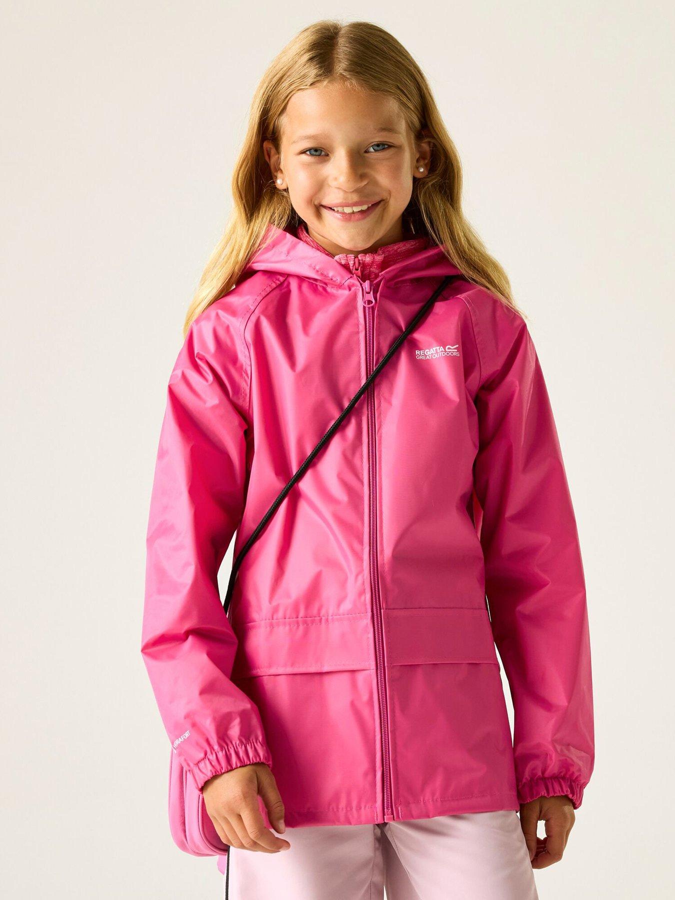 Regatta Kids Stormbreak Waterproof Jacket, Pink, Size 14 Years