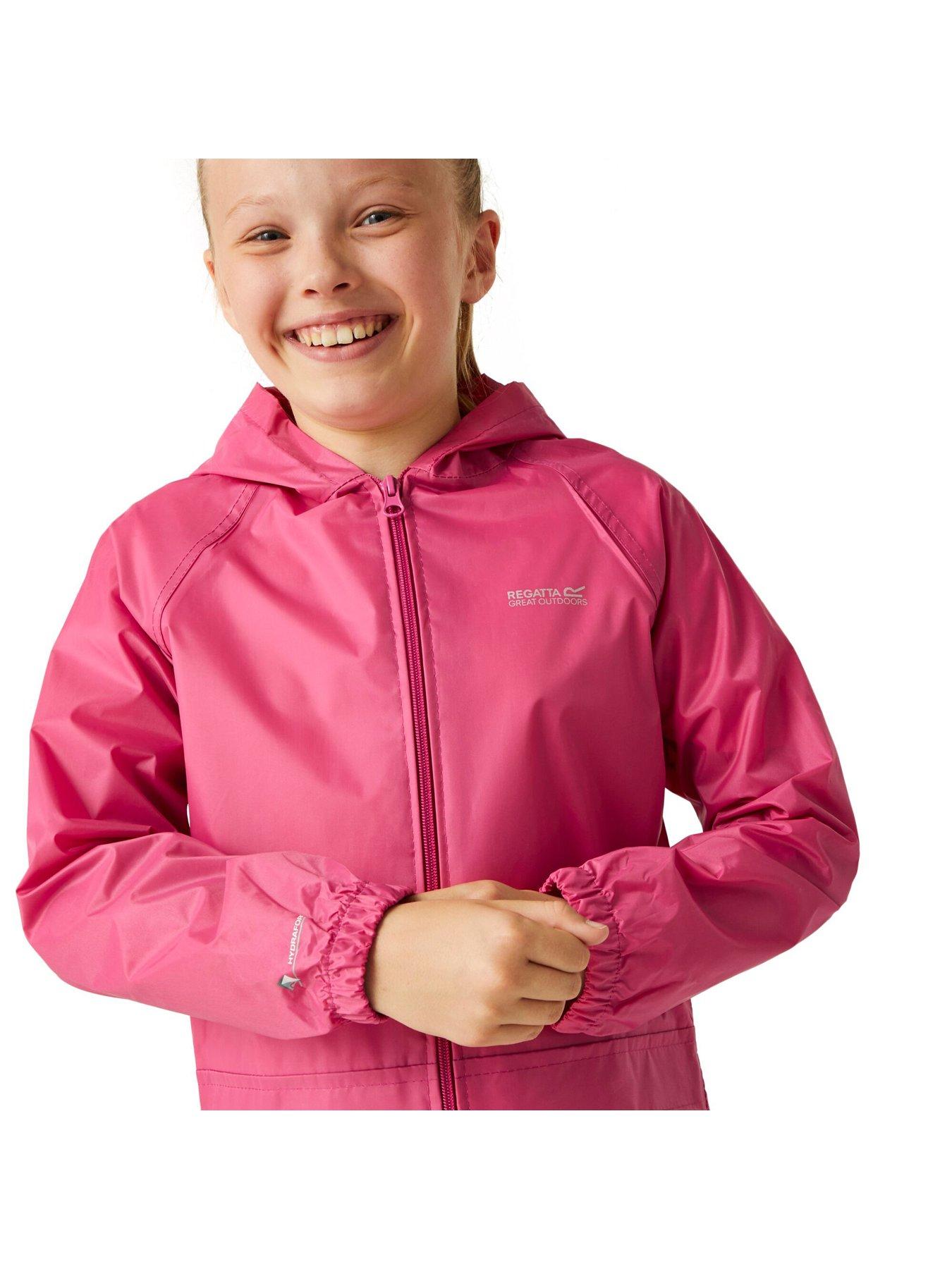 Regatta Kids Stormbreak Waterproof Jacket - Pink | Very.co.uk