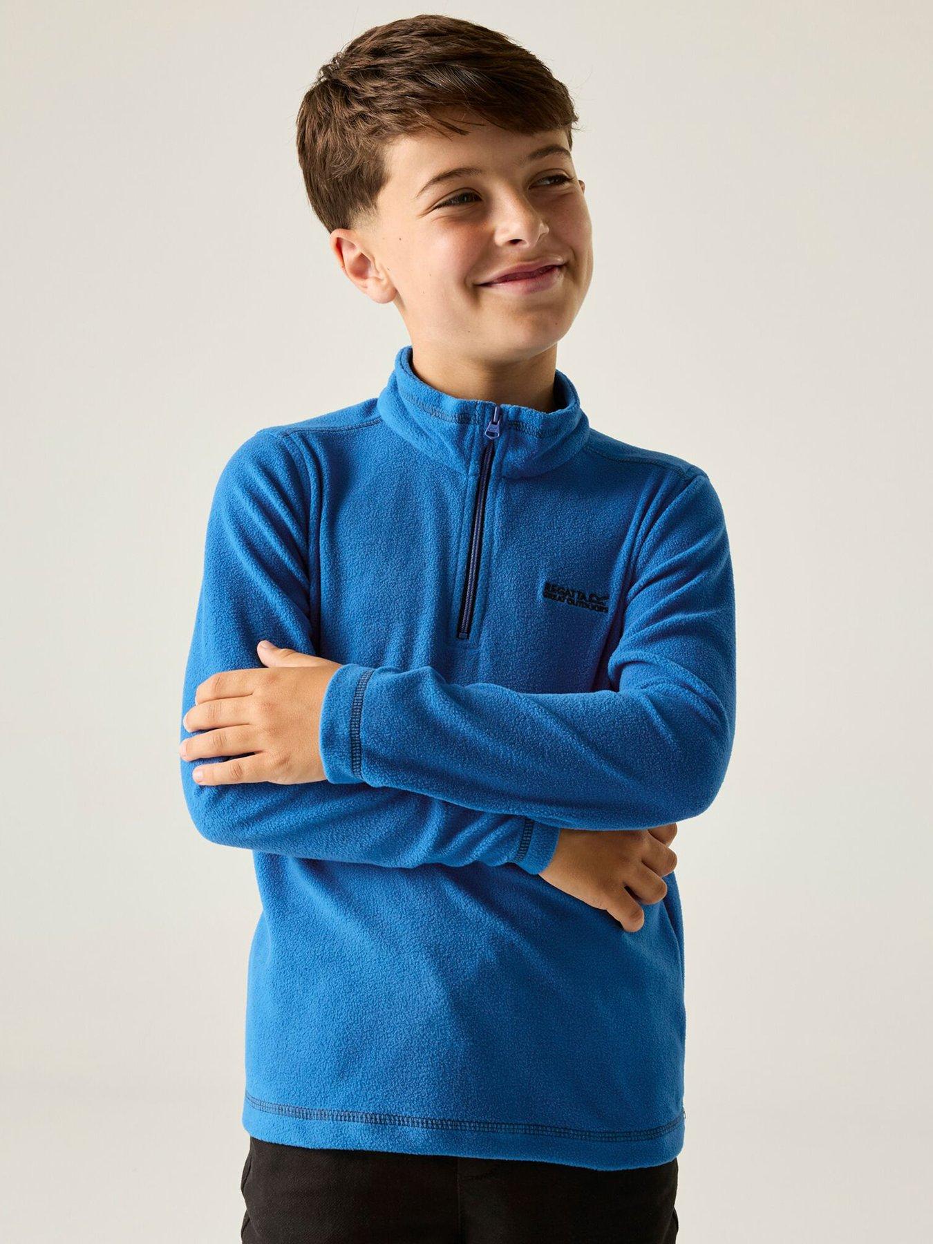 Regatta Kids Hot Shot II 1/4 Zip Fleece Blue Very