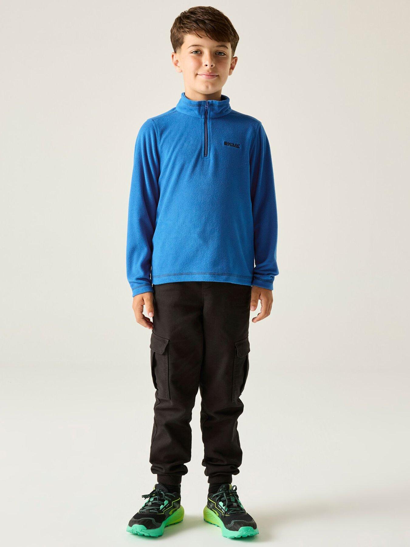 Image 3 of 6 of Regatta Kids Hot Shot II 1/4 Zip Fleece - Blue