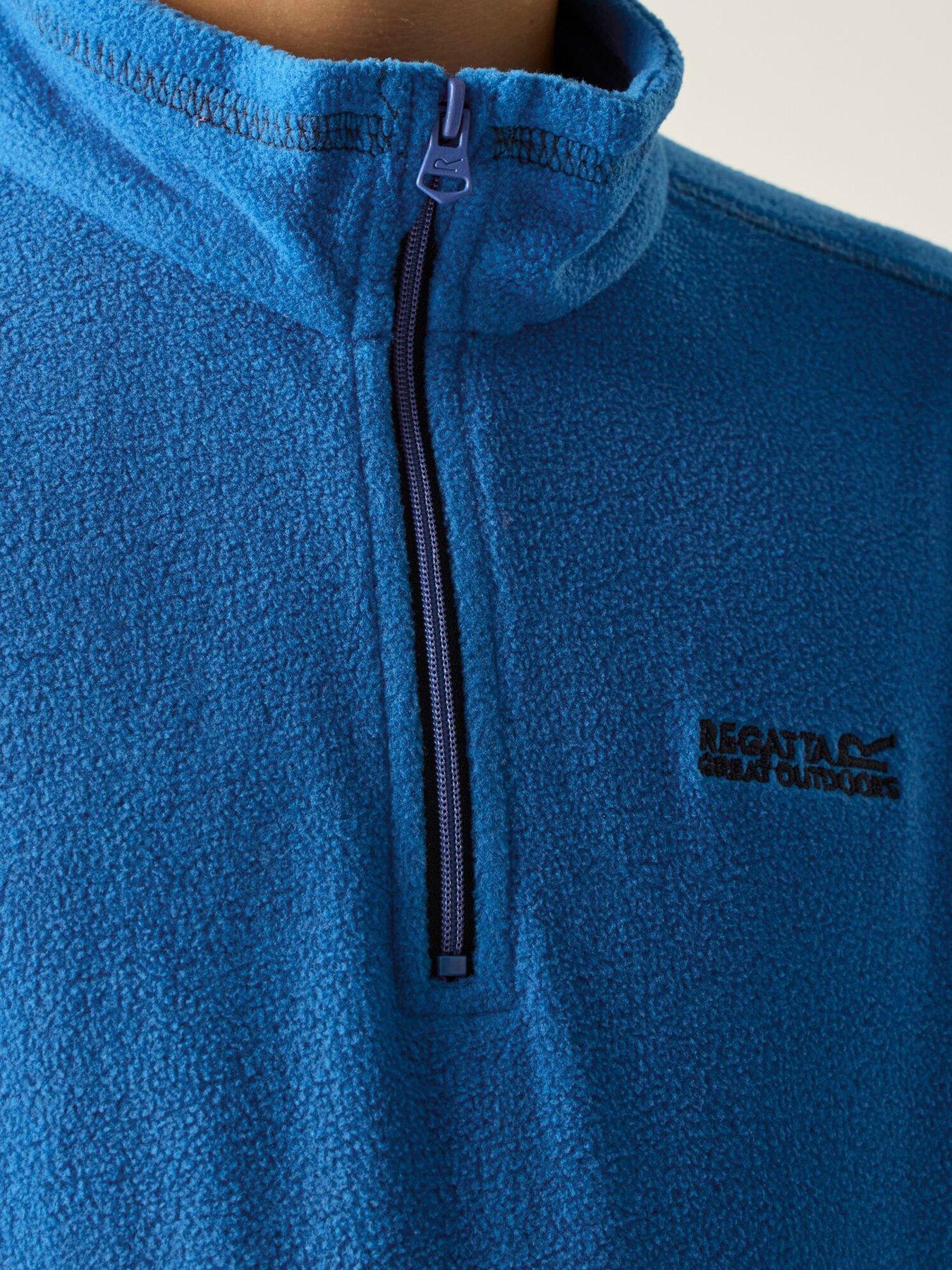 Image 4 of 6 of Regatta Kids Hot Shot II 1/4 Zip Fleece - Blue