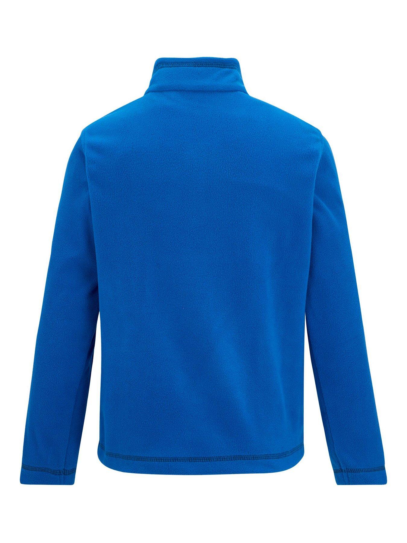 Image 6 of 6 of Regatta Kids Hot Shot II 1/4 Zip Fleece - Blue
