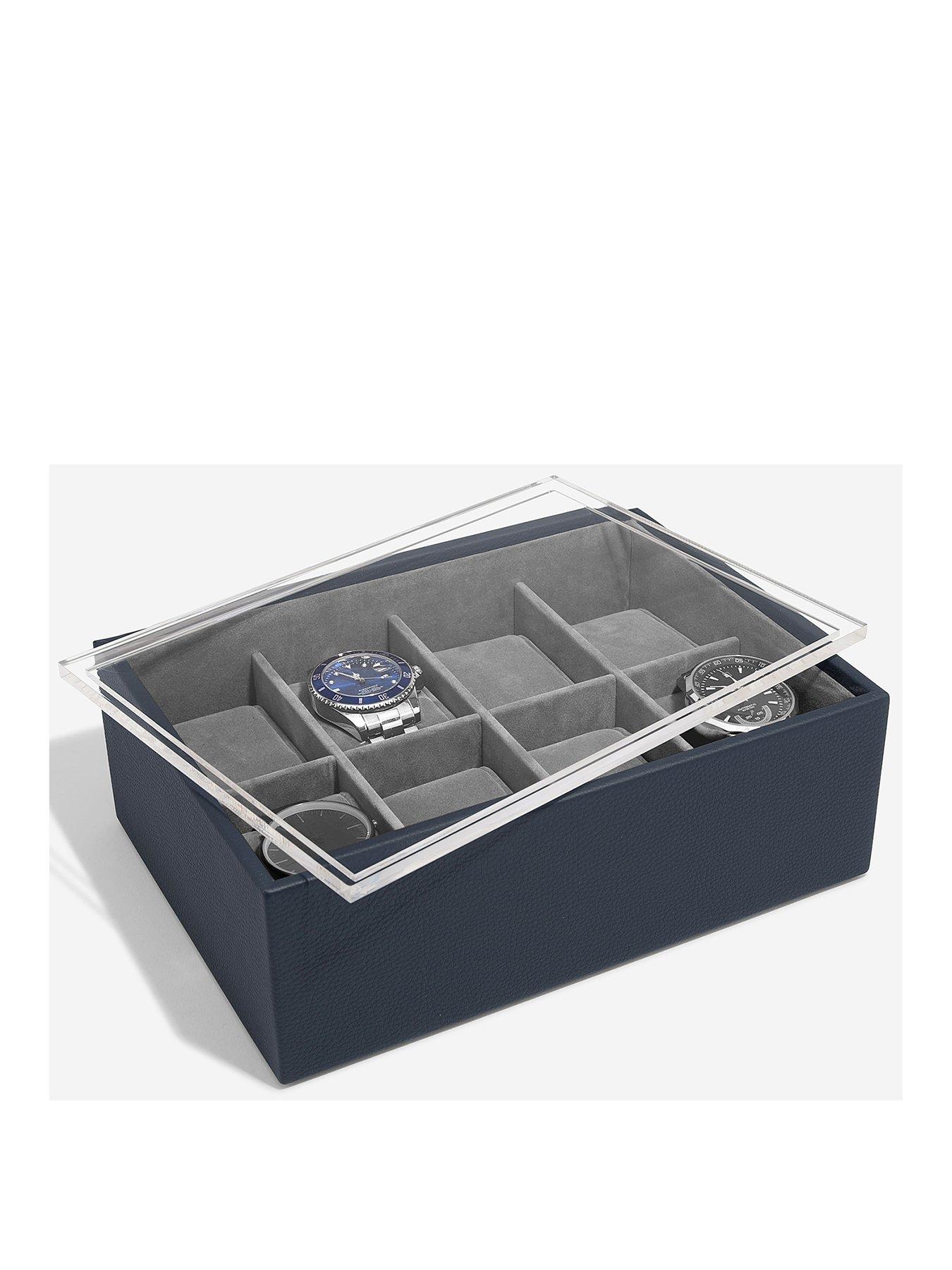 Image 1 of 4 of Stackers 8 Piece Watch Box - Navy