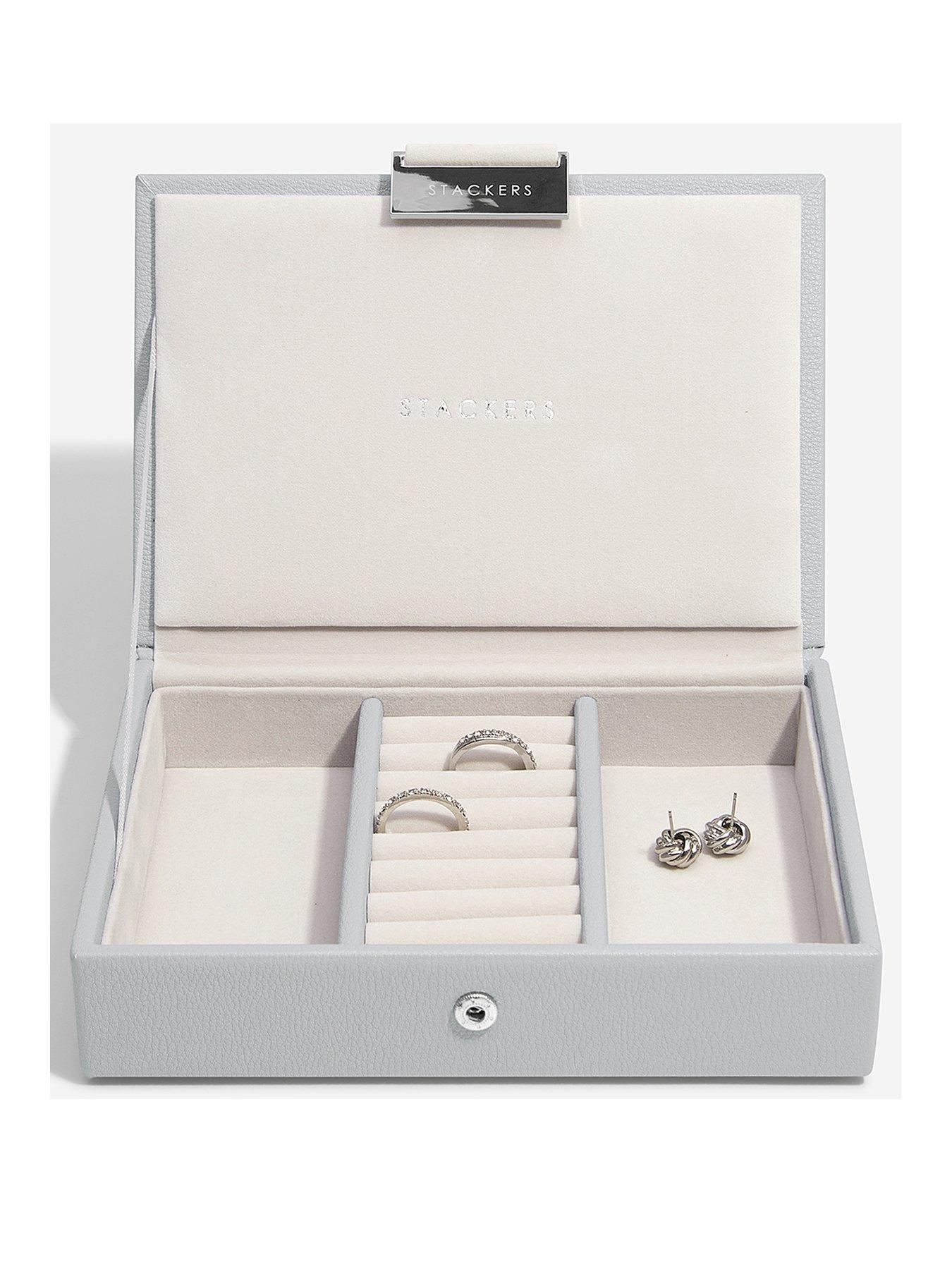 Image 1 of 3 of Stackers Mini Jewellery Box Lid - Grey