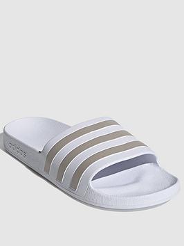 adidas sportswear adidas adilette aqua sliders - white/grey