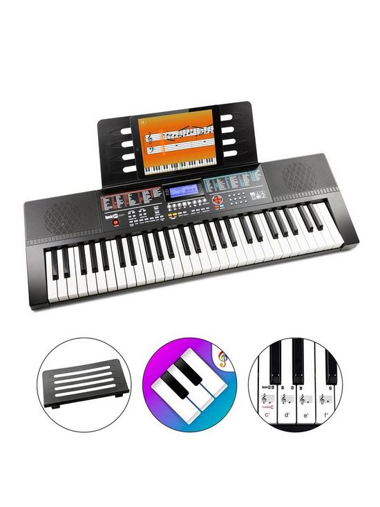front image of rockjam-54-key-portable-electronic-keyboard-piano-withnbspsimply-piano-app-content