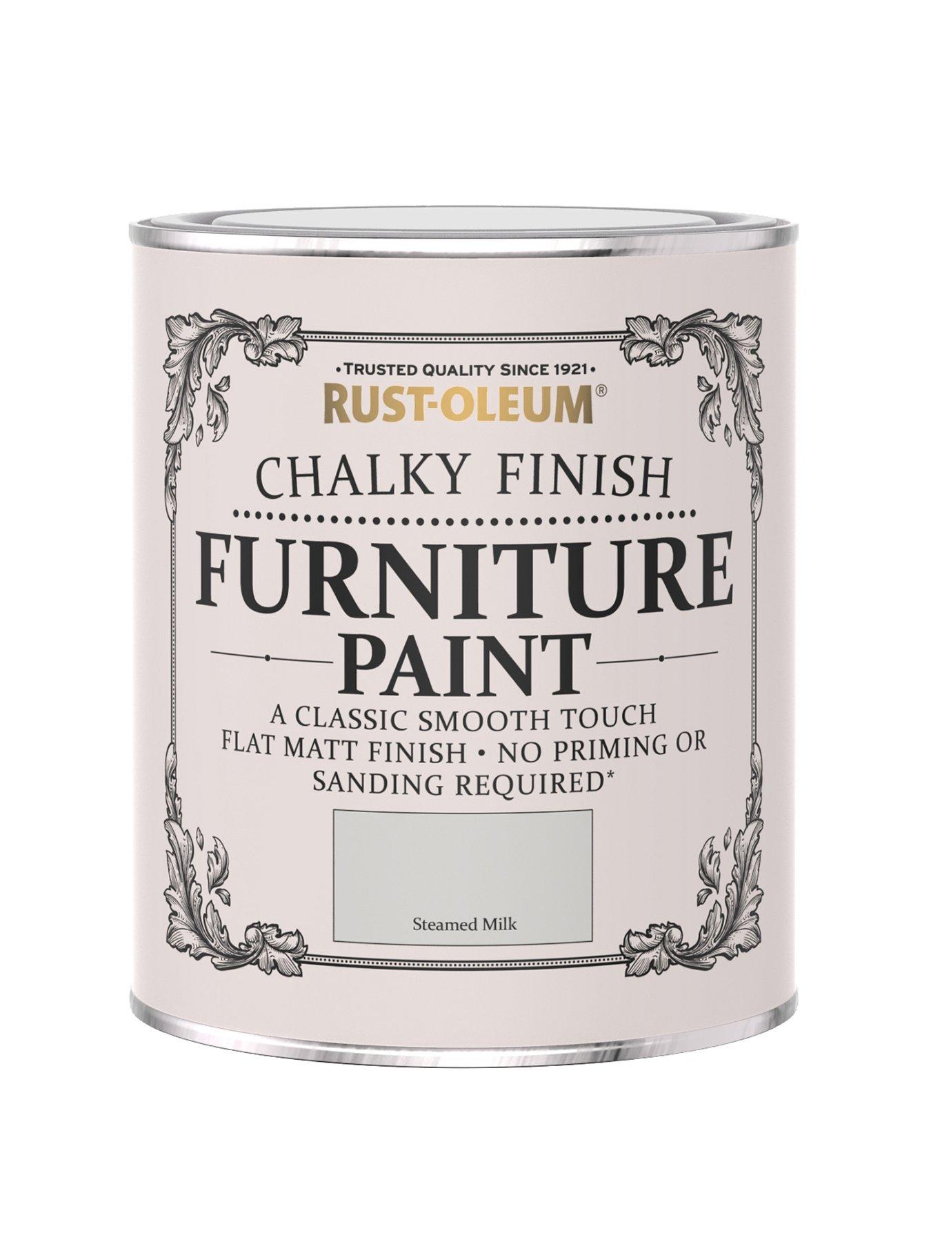 RustOleum Chalky Furniture Paint Steamed Milk 750ml very.co.uk