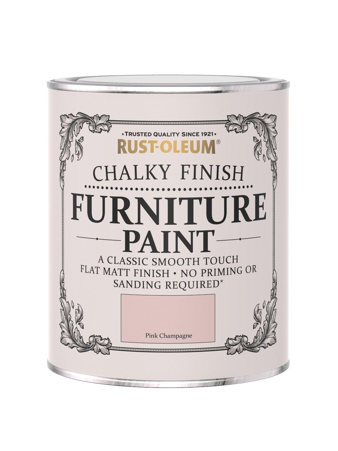Product photograph of Rust-oleum Chalky Finish 750 Ml Furniture Paint Ndash Pink Champagne from very.co.uk