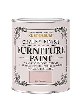 Product photograph of Rust-oleum Chalky Finish 750 Ml Furniture Paint Ndash Pink Champagne from very.co.uk