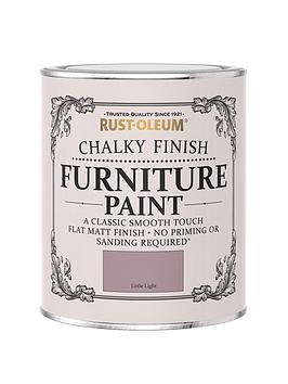 Product photograph of Rust-oleum Chalky Furniture Paint Little Light 750ml from very.co.uk