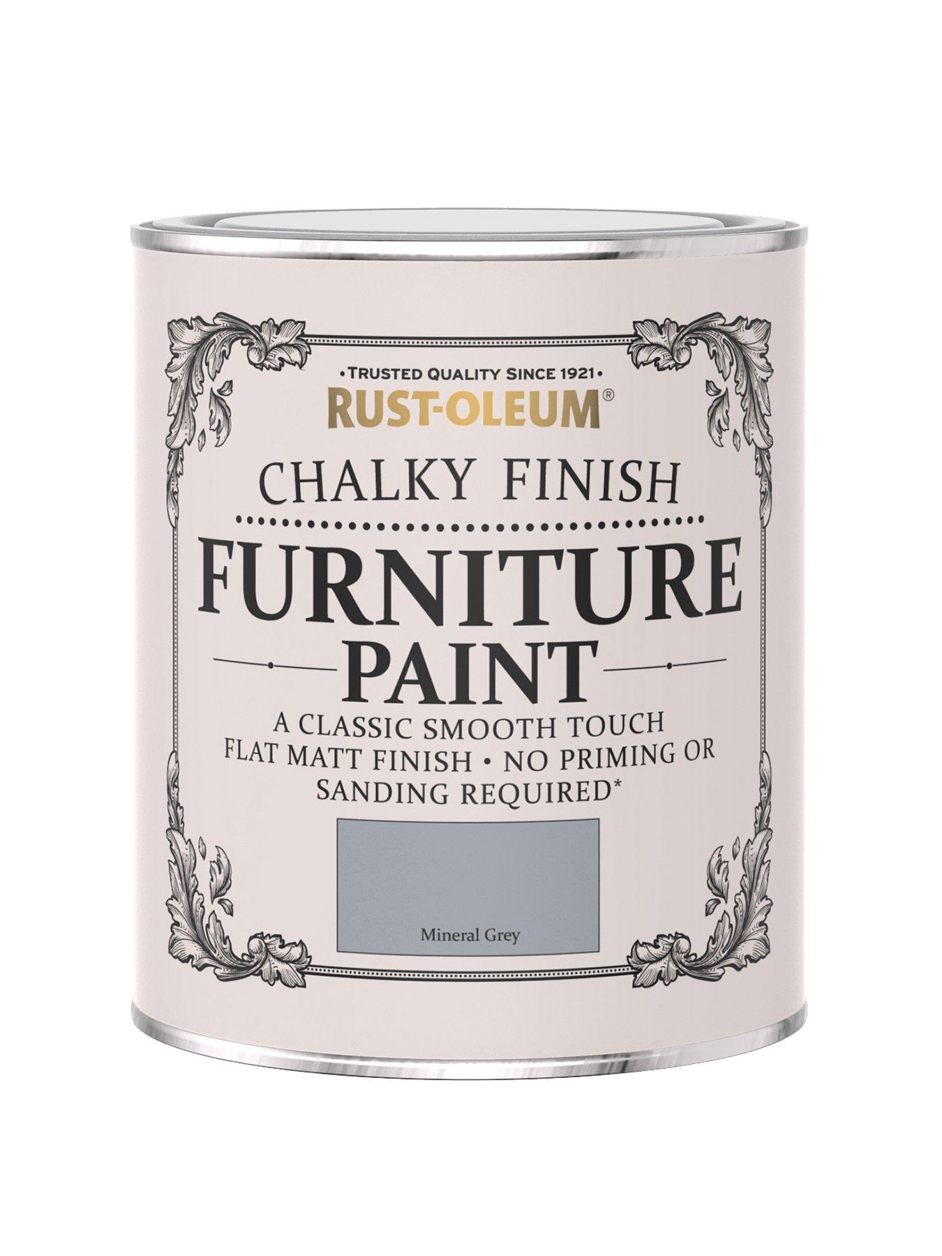 RustOleum Chalky Furniture Paint Mineral Grey 750ml very.co.uk