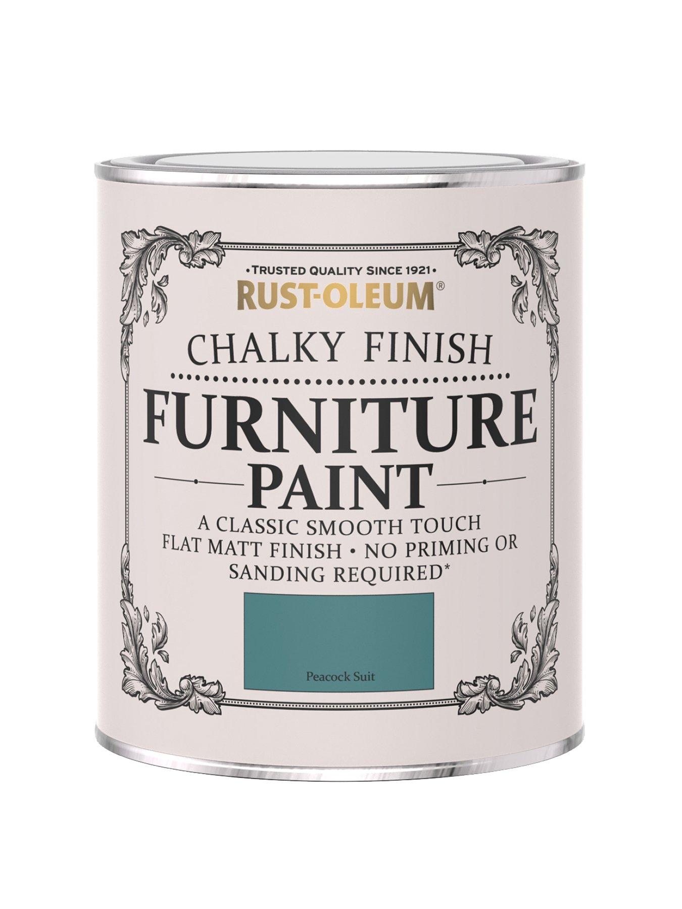 Product photograph of Rust-oleum Chalky Finish Furniture Paint Ndash Peacock Suit 750ml from very.co.uk