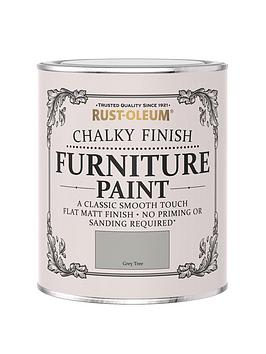 Product photograph of Rust-oleum Chalky Finish 750 Ml Furniture Paint Ndash Grey Tree from very.co.uk