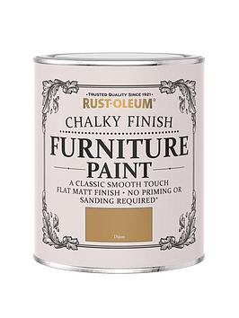 Product photograph of Rust-oleum Chalky Finish Furniture Paint In Dijon Ndash 750 Ml Tin from very.co.uk
