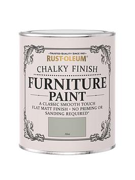 Product photograph of Rust-oleum Chalky Finish 750 Ml Furniture Paint Ndash Aloe from very.co.uk