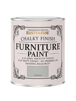 Product photograph of Rust-oleum Chalky Furniture Paint Chalk Green 750ml from very.co.uk
