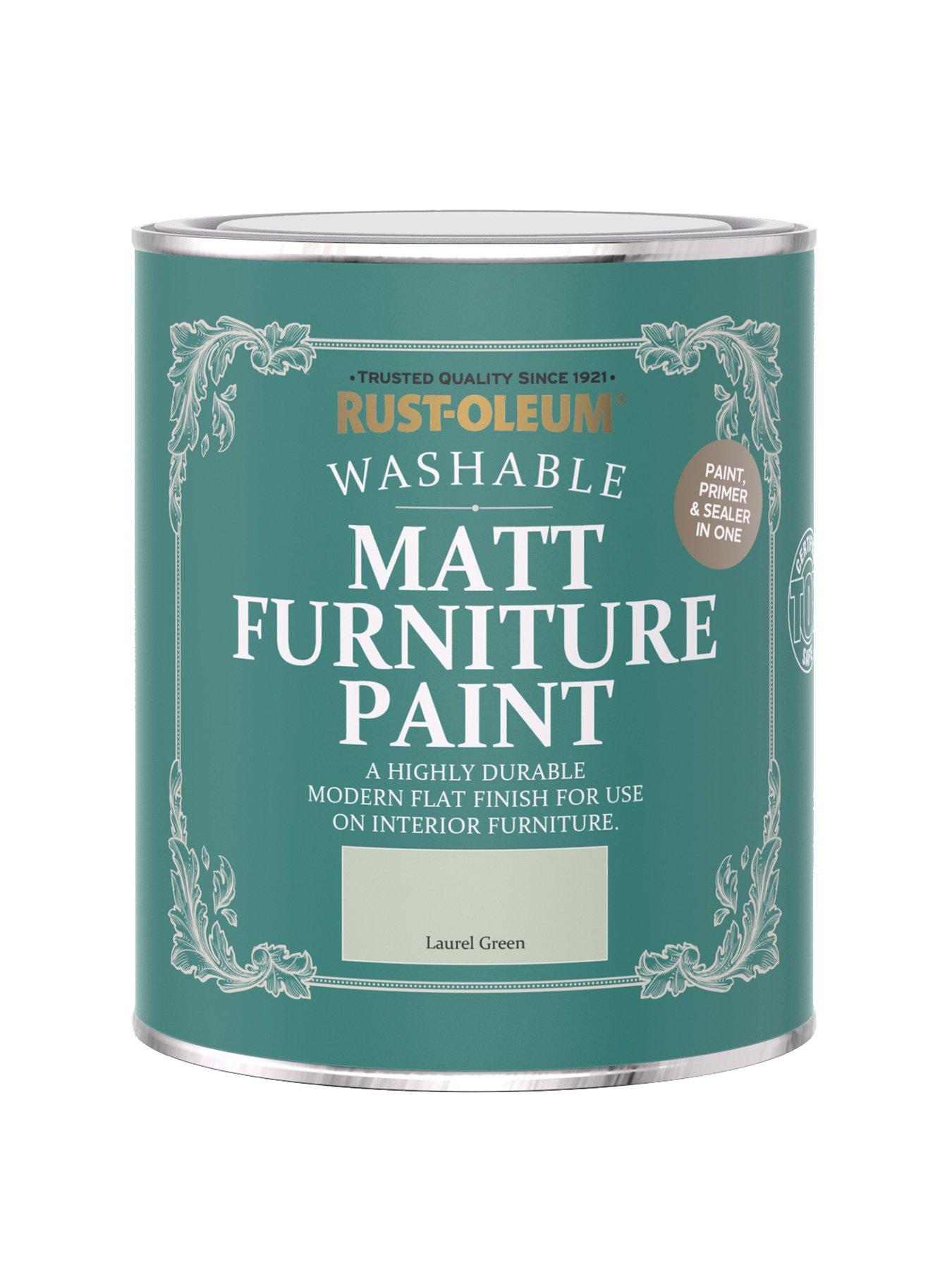 RustOleum Matt Furniture Paint Laurel Green 750ml very.co.uk