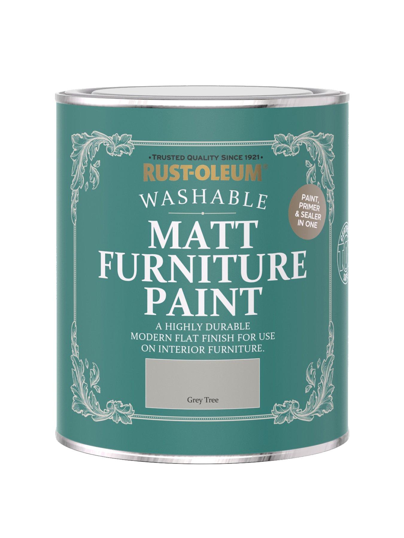 Product photograph of Rust-oleum Matt Finish 750 Ml Furniture Paint Ndash Grey Tree from very.co.uk