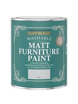 Product photograph of Rust-oleum Matt Finish 750 Ml Furniture Paint Ndash Dove from very.co.uk