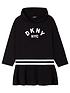 dkny-girls-sequin-effect-print-hooded-jersey-dress-blackfront