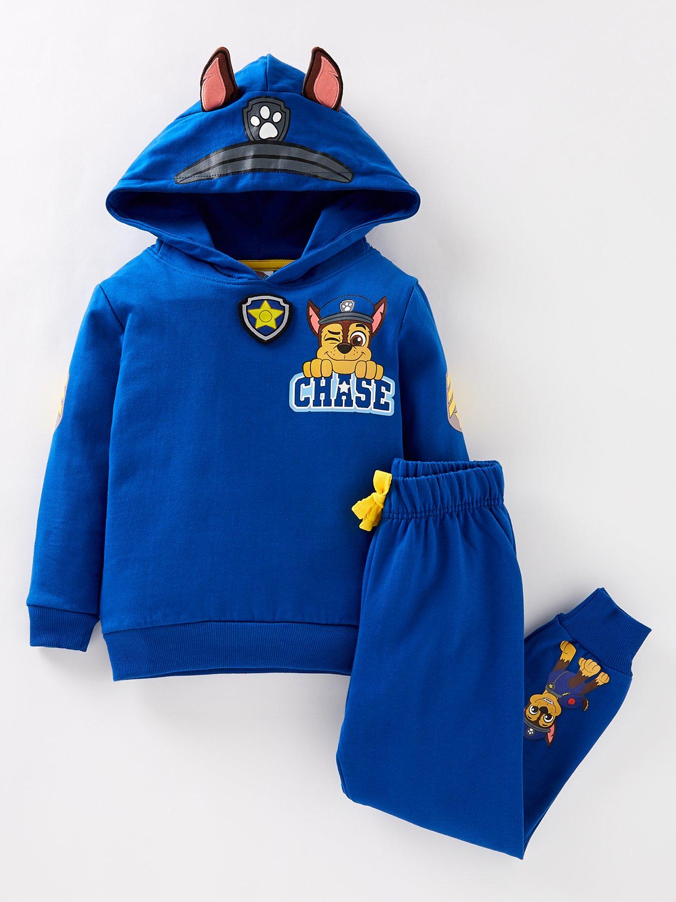 9 Months 6 Years Marshall Hooded Jumper and Joggers 100% Cotton Paw Patrol Official Boys Todders Babies Tracksuit Outfit Set Zipped Hoodie Chase