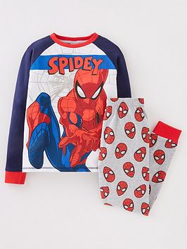spiderman-boys-spiderman-raglan-spidey-pyjamas-navy