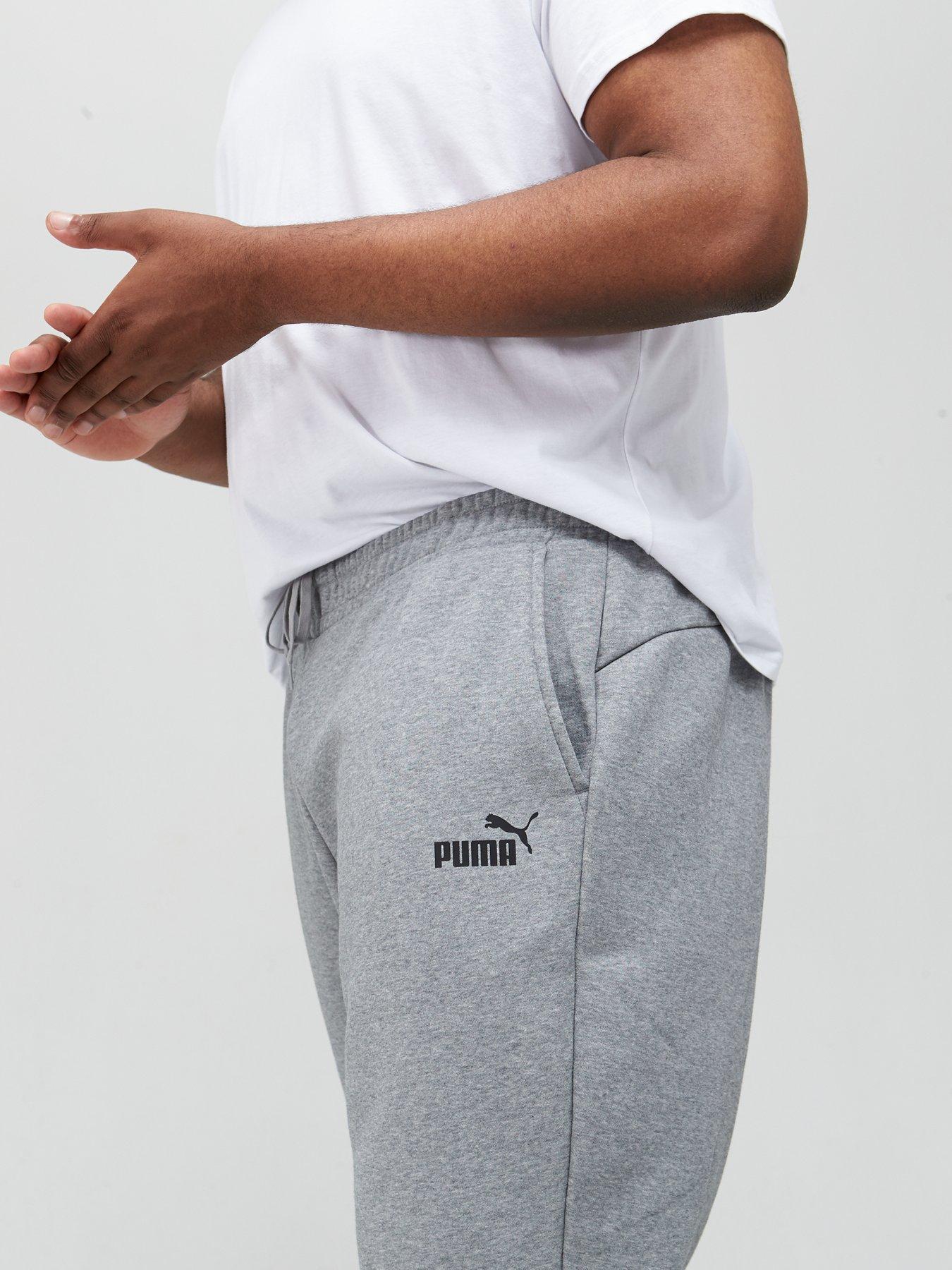 Puma grey tracksuit bottoms deals