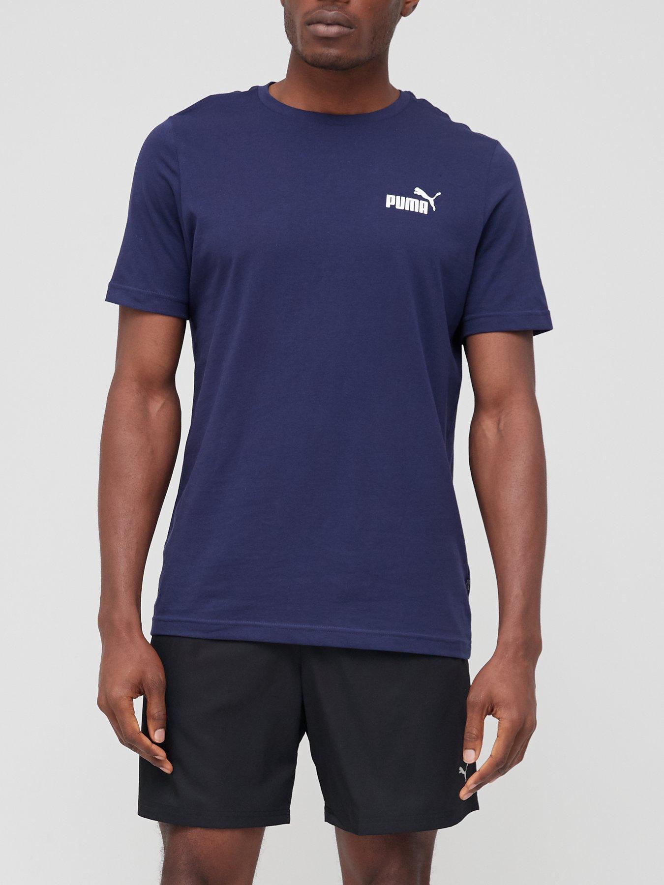 Puma navy blue t shirt on sale